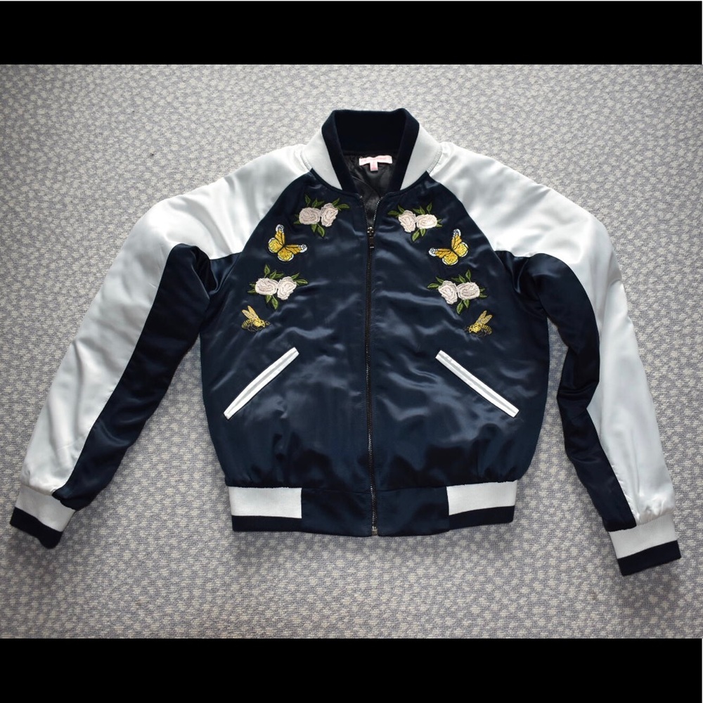 Floral Bomber Jacket